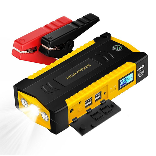 12V Car Jump Starter (Petrol 6.0L, diesel 3.0L) | Start Current: 300A | Capacity: 69800mah - Image 3