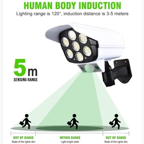 Outdoor Solar Wall Mounted Motion Detection Light | Solar Sensor Light with Remote - Image 2
