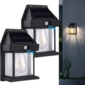 Solar Rechargeable Interaction Wall Lamp | Solar Wall Lamp with 3 Modes & Motion Sensor