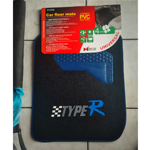 Universal Car Mat with Rubber Heelpad – 4 Piece - Image 2