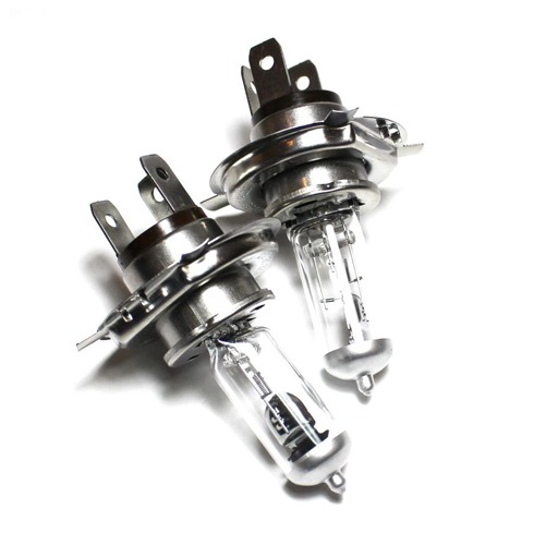 12v H4 100/90w Clear Halogen Headlight Headlamp Car Bulbs - Pair