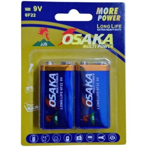 9v Long Life Osaka Batteries Pack of 2