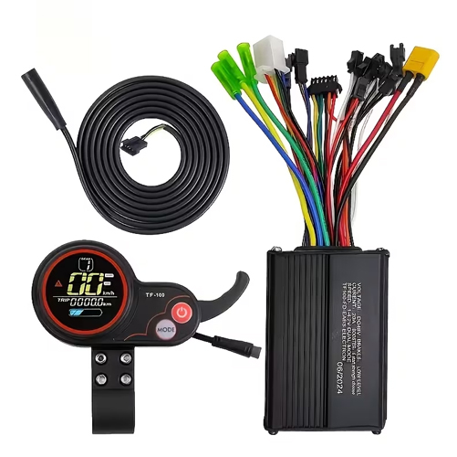 36v - 48v 500W Brushless Motor Sine Wave Universal Controller TF-100 TF100 LCD Display Throttle Kit for Electric Scooter