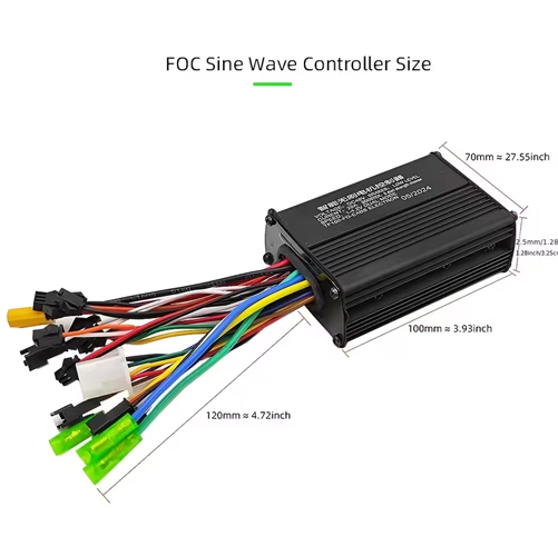 36v - 48v 500W Brushless Motor Sine Wave Universal Controller TF-100 TF100 LCD Display Throttle Kit for Electric Scooter - Image 4