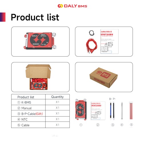 72V 150A Lithium Li-ion Daly 20S BMS with NTC Protection - Image 2