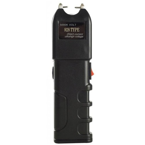 928 TYPE Self-Defence Stun Gun with Flashlight, 120000 Volt, Rechargeable with Holster and Charging Cable - Image 2