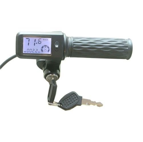 Electric Bike Scooter Throttle with LCD Display to Show Speed for 24V 36V 48V 60V 72V | Mileage and Battery Power Display - Image 2