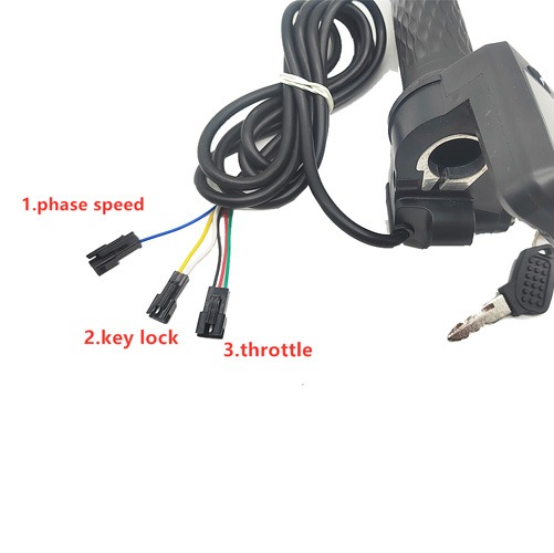 Electric Bike Scooter Throttle with LCD Display to Show Speed for 24V 36V 48V 60V 72V | Mileage and Battery Power Display - Image 3